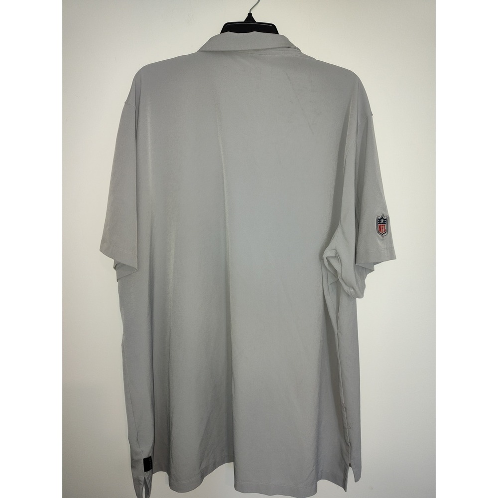 Nike New England Patriots NFL On-Field Dri-FIT Polo Shirt Mens 3XL Grey - Picture 2 of 5